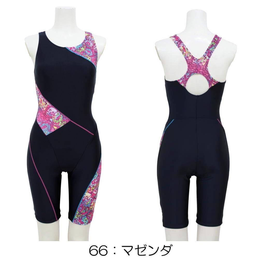 ミズノMIZUNO別注オリジナルフィットネス水着レディースオールインワンパッド付きN2JGDW13