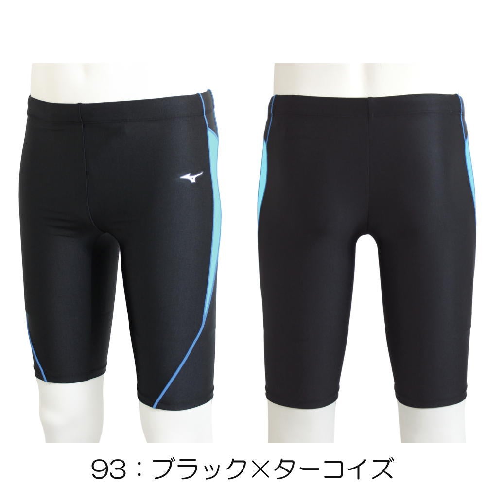 ミズノMIZUNO別注オリジナルフィットネス水着メンズハーフスパッツN2JBDW01