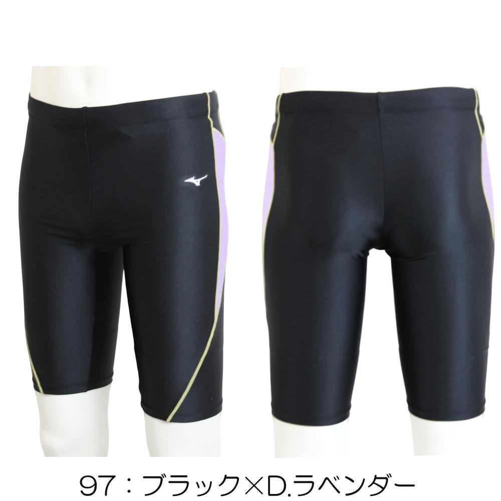 ミズノMIZUNO別注オリジナルフィットネス水着メンズハーフスパッツN2JBDW01