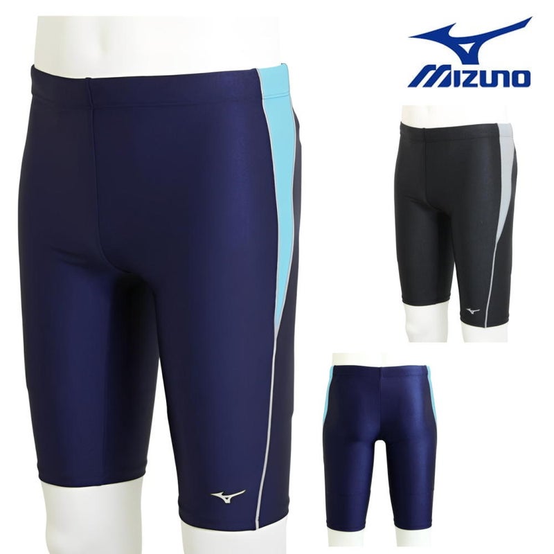 ミズノMIZUNO別注オリジナルフィットネス水着メンズハーフスパッツN2JBDW02