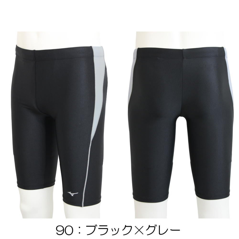 ミズノMIZUNO別注オリジナルフィットネス水着メンズハーフスパッツN2JBDW02