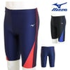 ミズノMIZUNO別注オリジナルフィットネス水着メンズハーフスパッツN2JBDW04