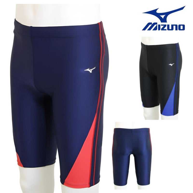 ミズノMIZUNO別注オリジナルフィットネス水着メンズハーフスパッツN2JBDW04