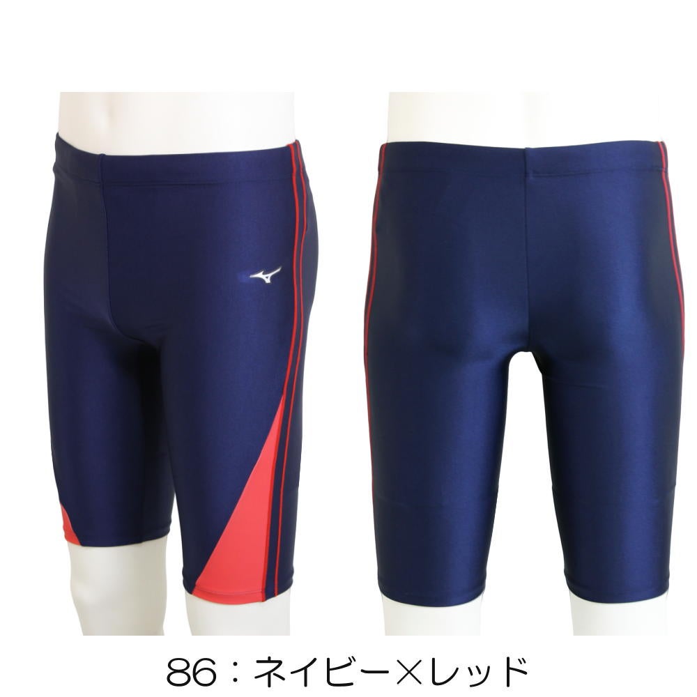 ミズノMIZUNO別注オリジナルフィットネス水着メンズハーフスパッツN2JBDW04