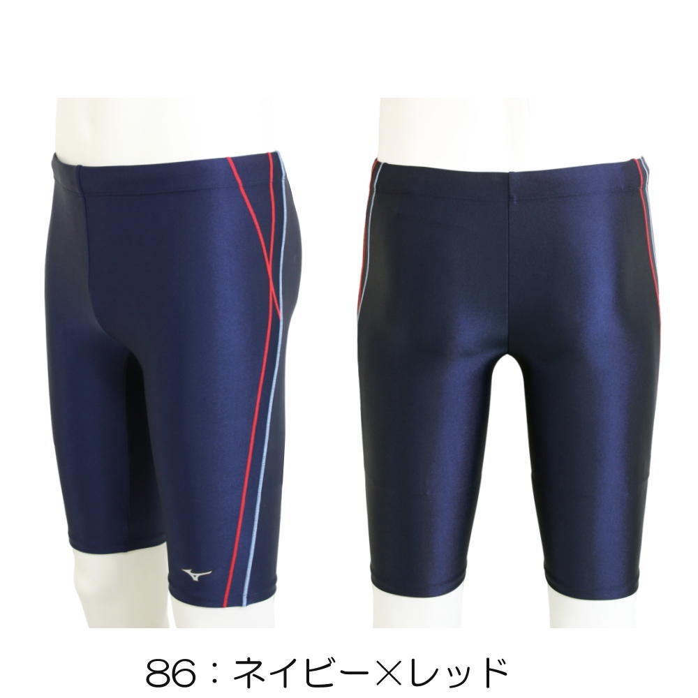 ミズノMIZUNO別注オリジナルフィットネス水着メンズハーフスパッツN2JBDW07