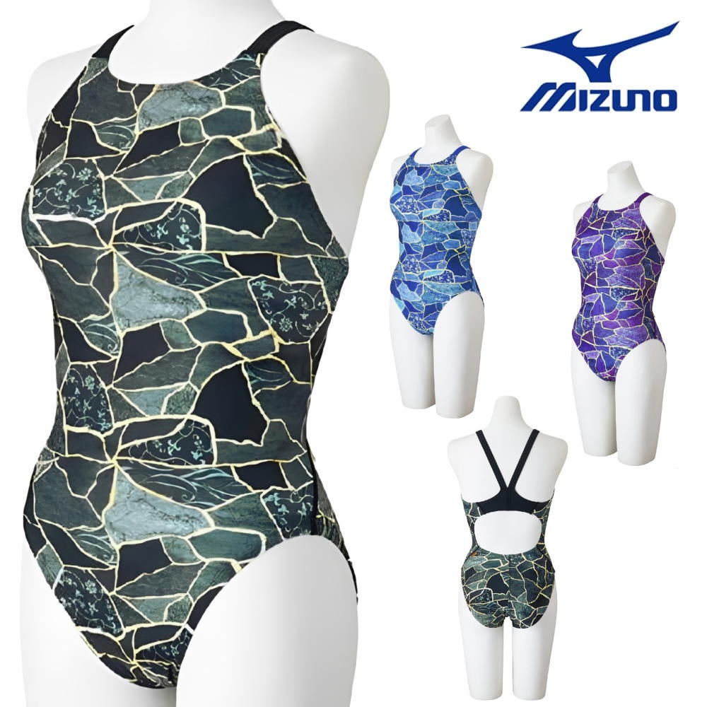 ミズノMIZUNO競泳水着練習用水着レディースエクサースーツミディアムカットEXERSUITSU-Fit競泳練習水着2026年春夏モデルN2MAD785