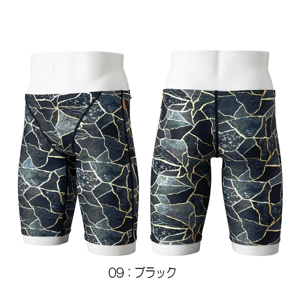 ミズノMIZUNO競泳水着練習用水着メンズエクサースーツハーフスパッツEXERSUITSU-Fit競泳練習水着2026年春夏モデルN2MBD586
