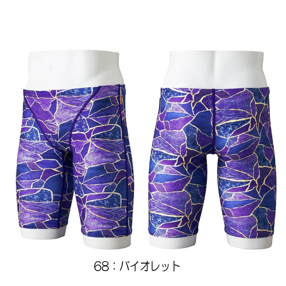 ミズノMIZUNO競泳水着練習用水着メンズエクサースーツハーフスパッツEXERSUITSU-Fit競泳練習水着2026年春夏モデルN2MBD586