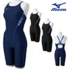ミズノMIZUNO競泳水着練習用水着レディースエクサースーツハーフスーツオールインワンEXERSUITSU-Fit競泳練習水着2026年春夏モデルN2MGD787