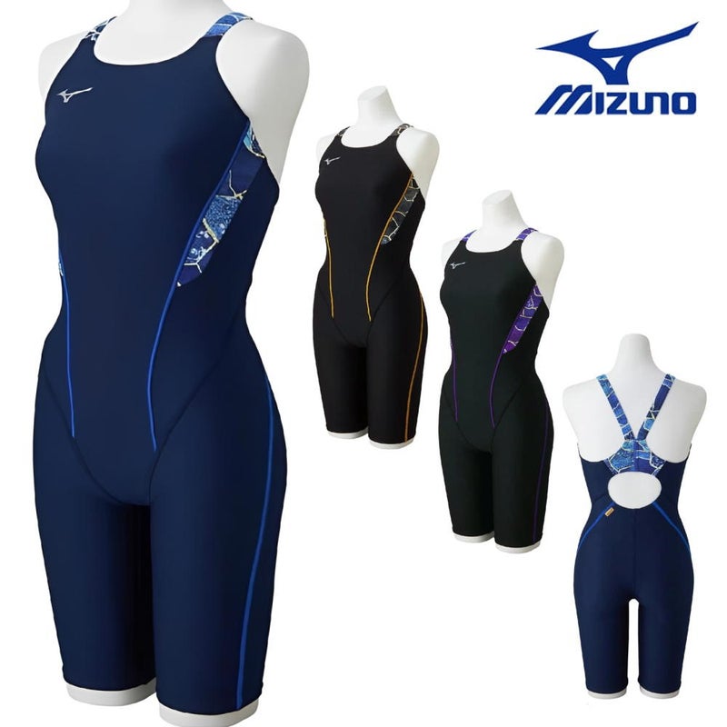 ミズノMIZUNO競泳水着練習用水着レディースエクサースーツハーフスーツオールインワンEXERSUITSU-Fit競泳練習水着2026年春夏モデルN2MGD787