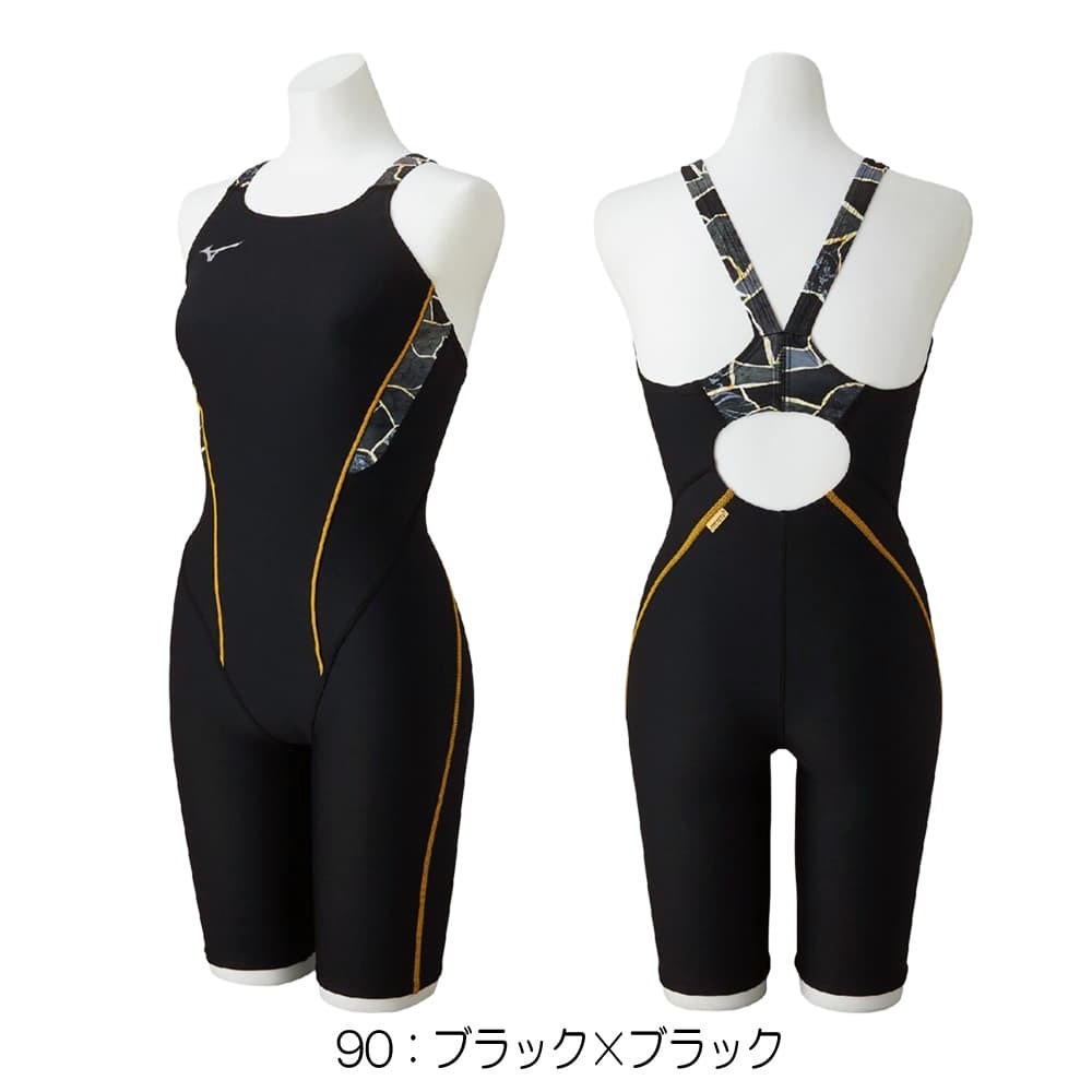 ミズノMIZUNO競泳水着練習用水着レディースエクサースーツハーフスーツオールインワンEXERSUITSU-Fit競泳練習水着2026年春夏モデルN2MGD787