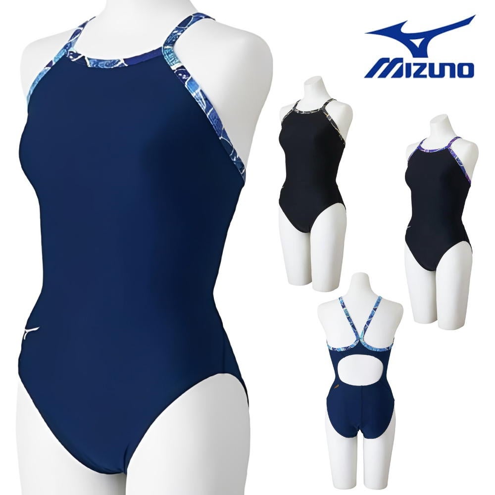 ミズノMIZUNO競泳水着練習用水着レディースエクサースーツミディアムカットEXERSUITSU-Fit競泳練習水着2026年春夏モデルN2MAD787