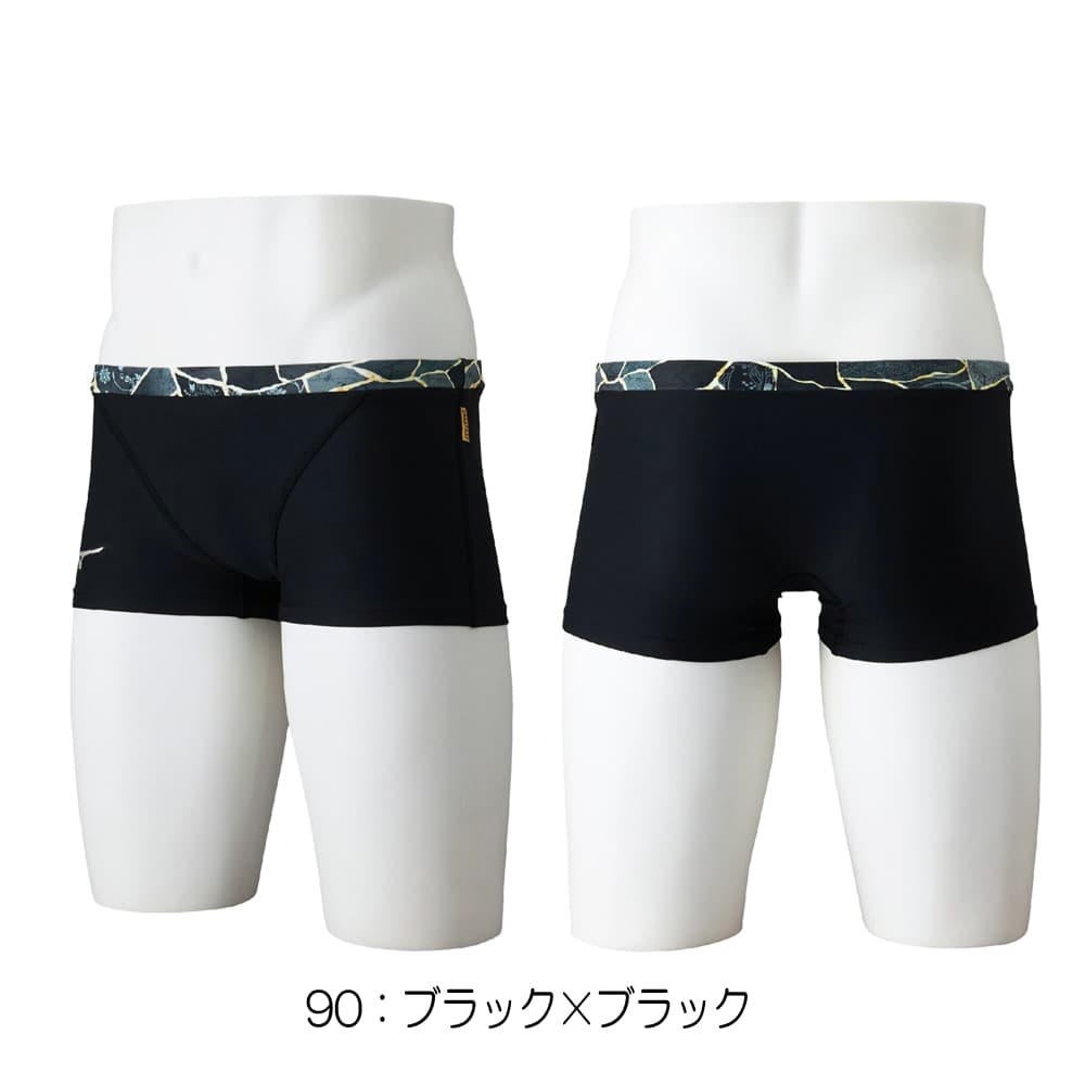 ミズノMIZUNO競泳水着練習用水着メンズエクサースーツショートスパッツEXERSUITSU-Fit競泳練習水着2026年春夏モデルN2MBD587
