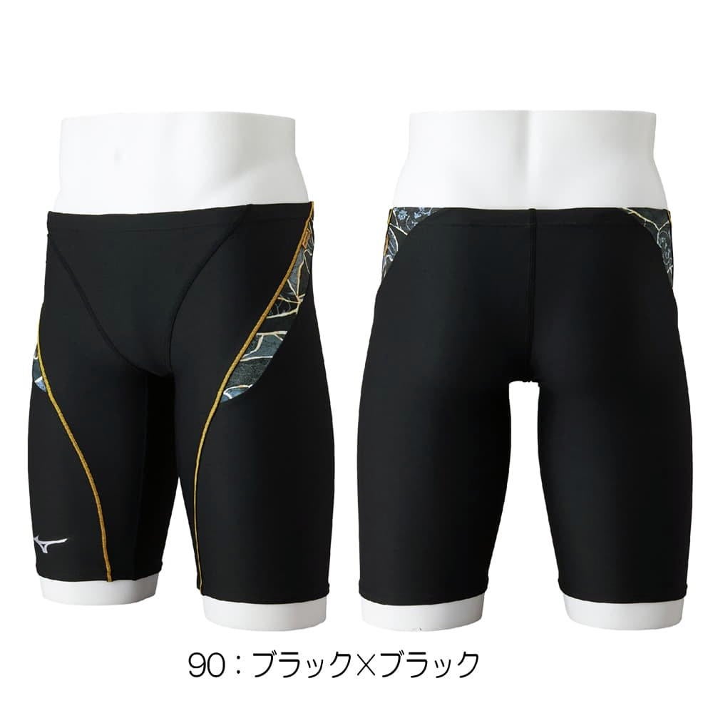 ミズノMIZUNO競泳水着練習用水着メンズエクサースーツハーフスパッツEXERSUITSU-Fit競泳練習水着2026年春夏モデルN2MBD588
