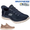 スケッチャーズSKECHERSレディースシューズスポーツカジュアルシューズスニーカー靴スリップインズアーチフィットサミッツSlip-insARCHFITSUMMITSレディース26年春夏モデルSKJ150750W