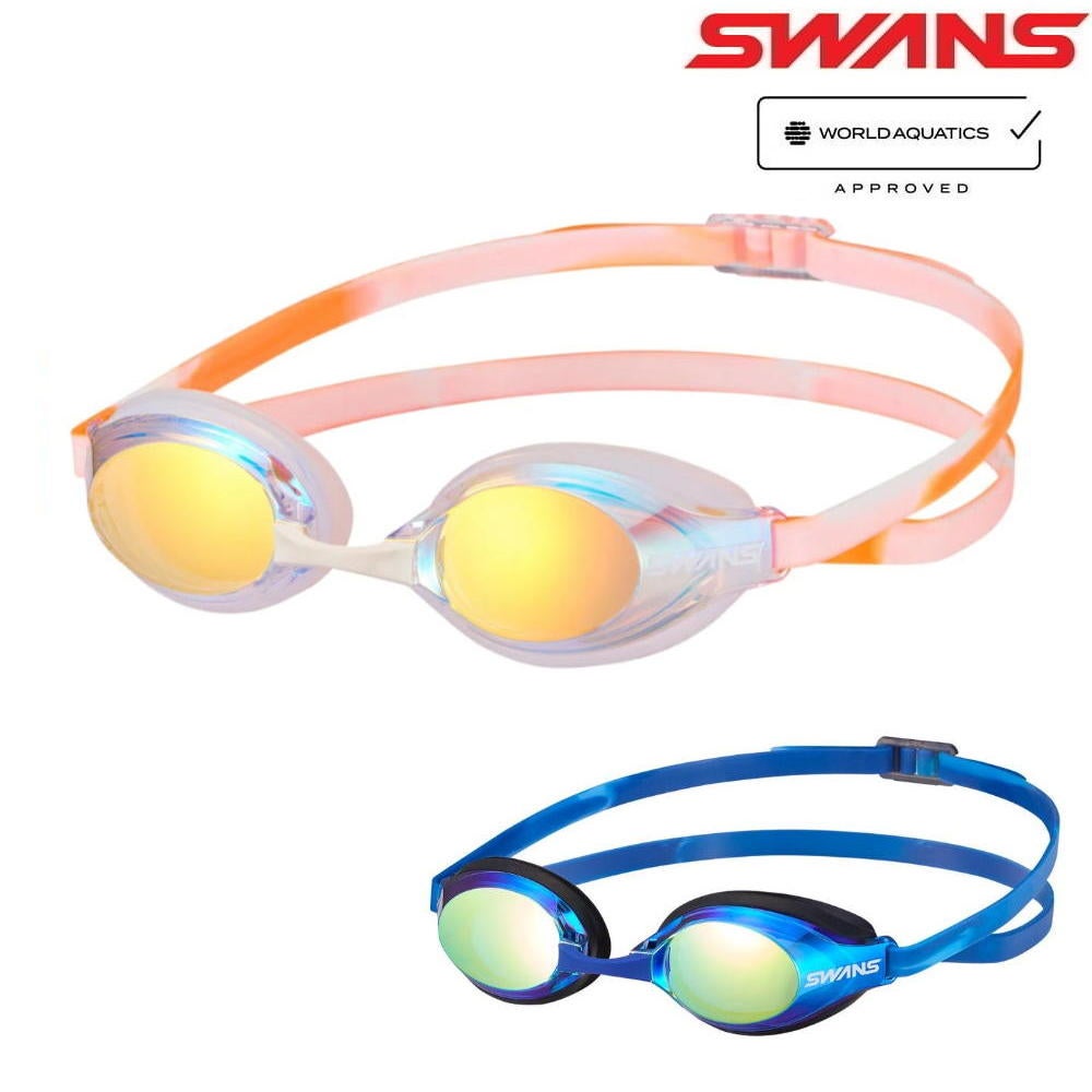 SWANSスワンズクッション付きレーシングスイムゴーグルミラータイプWA承認モデル2026年春夏限定モデルSR-3MREMB