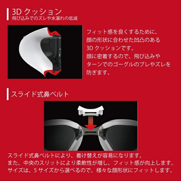 SWANSスワンズレーシングゴーグルヴァルキリーミラーレンズクッション付きWA承認競泳2026年春夏限定モデルSR-72MMB
