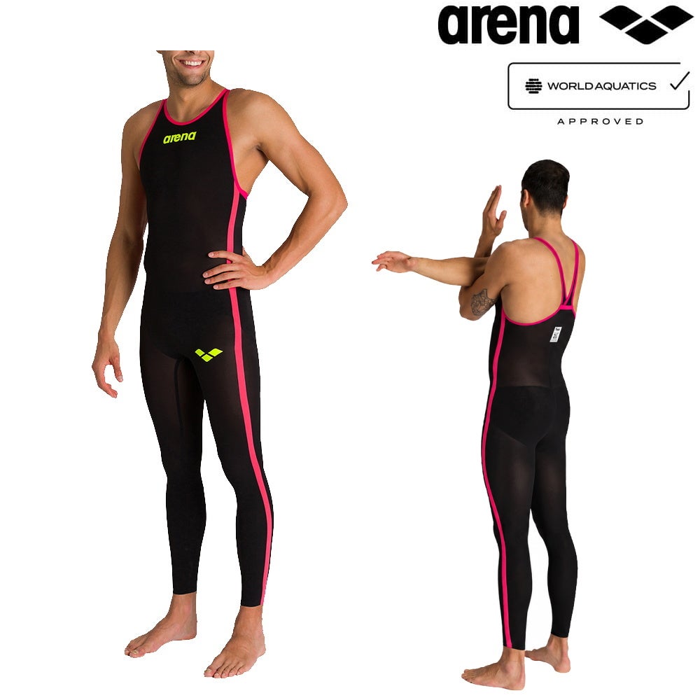 ARENAアリーナ競泳水着メンズPOWERSKINR-EVO+パワースキンアールエボプラスロングスパッツクローズバック背閉じオープンウォーターオールインワンWA承認モデルAS6SRCO3M