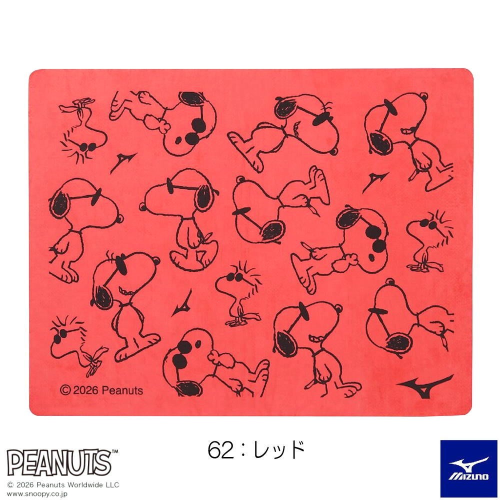 ミズノMIZUNO水泳スイムタオル吸水タオルセームタオルPEANUTS2026年春夏追加企画モデルN2JYD332