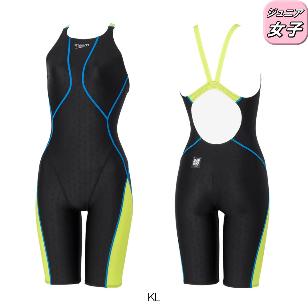スピードSPEEDO競泳水着ジュニア女子WA承認モデルフレックスシグマニュージュニアオープンバックニースキン1オールインワンFLEXΣν2026年春夏モデルSCG12601Ffinaマークあり