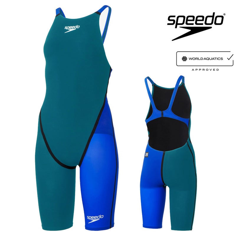 スピードSPEEDO競泳水着レディースWA承認モデルFastskinPro3ファストスキンプロ3オープンバックニースキンSCW12101Ffinaマークあり