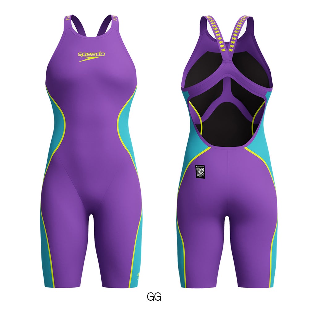 スピードSPEEDO競泳水着レディースFASTSKINLZRPureIntent2.0ファストスキンレーザーピュアインテントウィメンズオープンバックニースキンWA承認モデル短距離向き高速水着SCW12401Ffinaマークあり