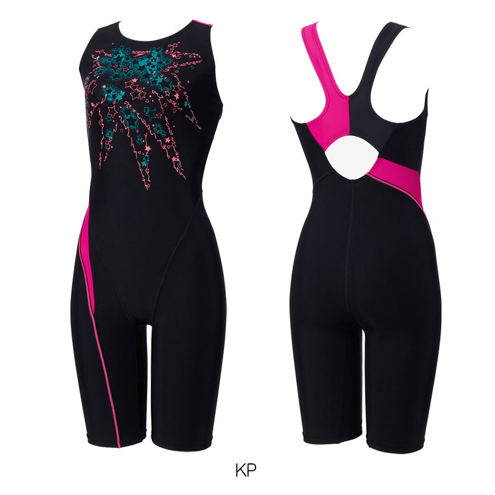 スピードSPEEDOフィットネス水着レディーススターライトルースンニースキンオールインワンパッド付きUltraStretch02026年春夏モデルSFW12610