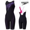 スピードSPEEDOフィットネス水着レディースストリームドッツロゴルースンニースキンオールインワンパッド付きUltraStretch02026年春夏モデルSFW12614