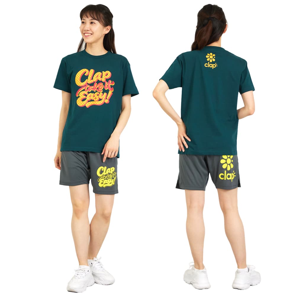 クラップCLAPテイクイットイージーティーレディーススポーツアパレルトレーニングフィットネス女性CTS26048