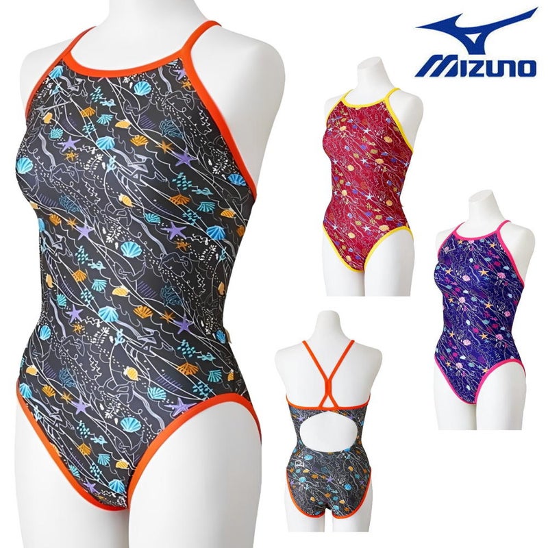 ミズノMIZUNO競泳水着練習用水着レディースエクサースーツミディアムカットEXERSUITSU-Fit競泳練習水着2026年春夏モデルN2MAD767