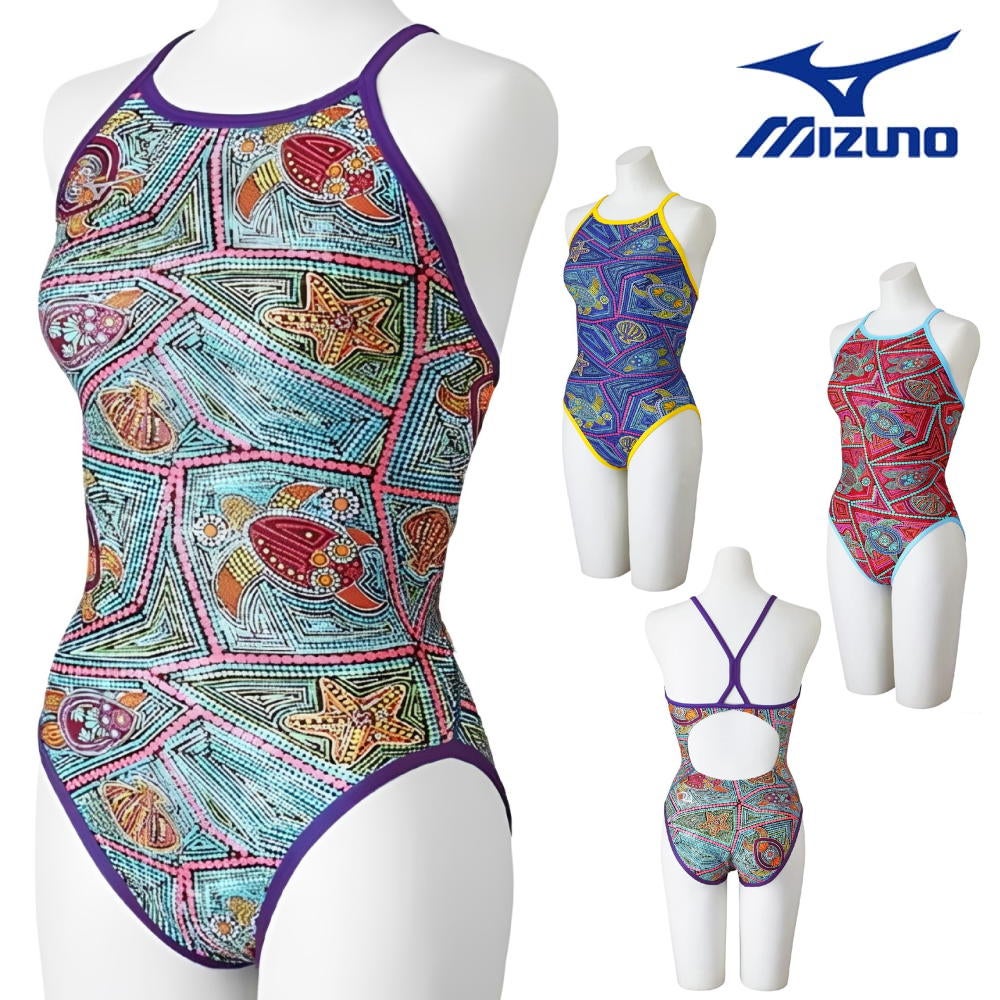 ミズノMIZUNO競泳水着練習用水着レディースエクサースーツミディアムカットEXERSUITSU-Fit競泳練習水着2026年春夏モデルN2MAD768