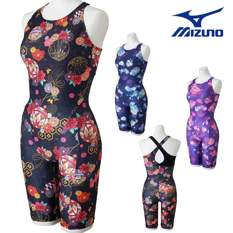 ミズノMIZUNOフィットネス水着レディースStrokeONEオールインワンパッド付き2026年春夏モデルN2JGD362