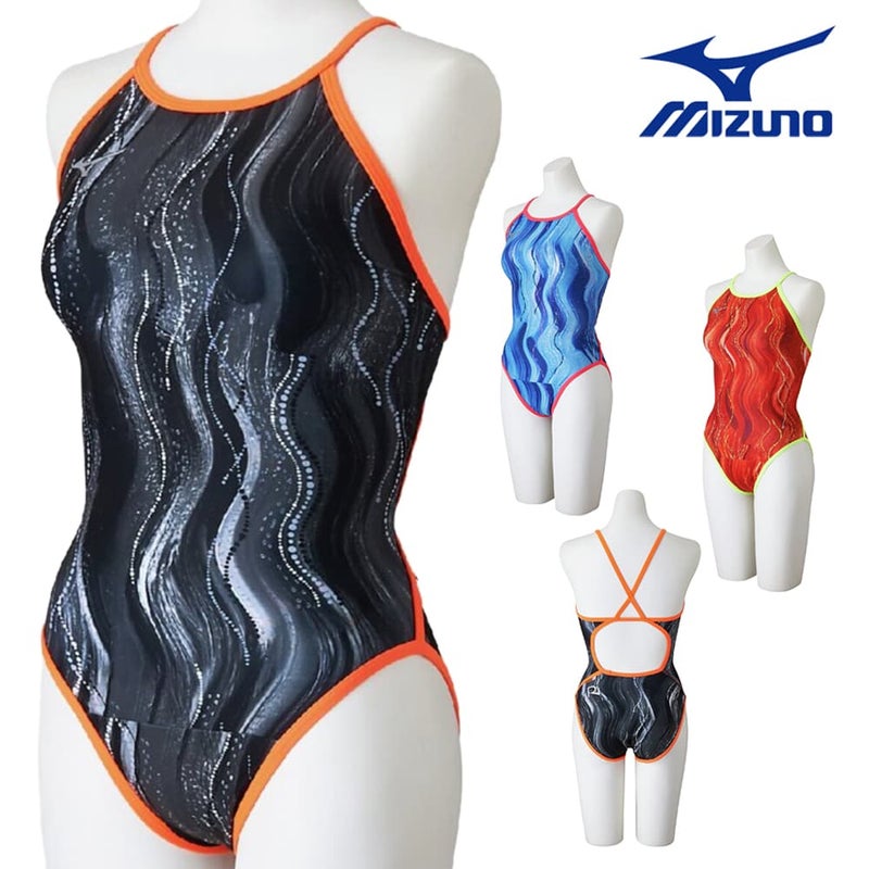 ミズノMIZUNO競泳水着練習用水着レディースエクサースーツミディアムカットEXERSUITSU-Fit競泳練習水着2026年春夏モデルN2MAD769