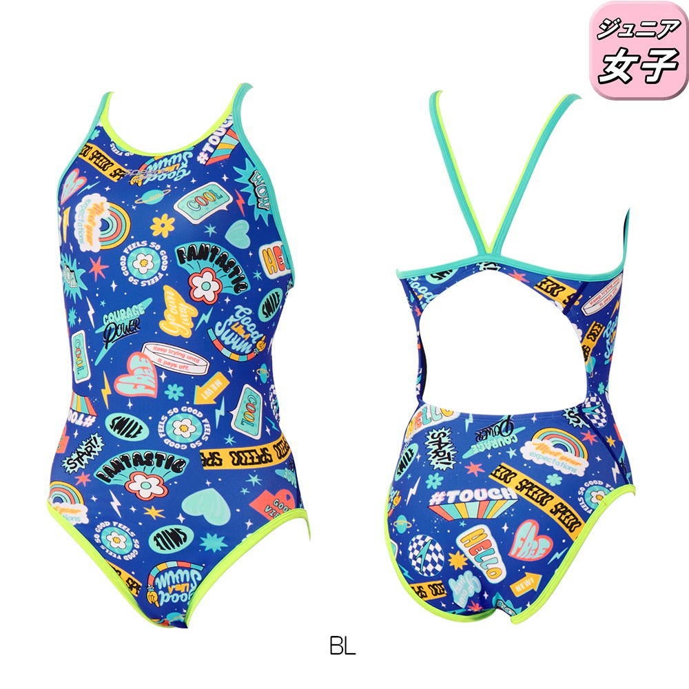 スピード SPEEDO 競泳水着 練習用水着 ジュニア女子 カラフルアイコンズターンズスーツ ENDURANCE ECO 競泳練習水着 2026年秋冬モデル STG02654