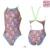 スピード SPEEDO 競泳水着 練習用水着 ジュニア女子 モルガフラワードッグターンズスーツ ENDURANCE ECO 競泳練習水着 2026年秋冬モデル STG02659MU