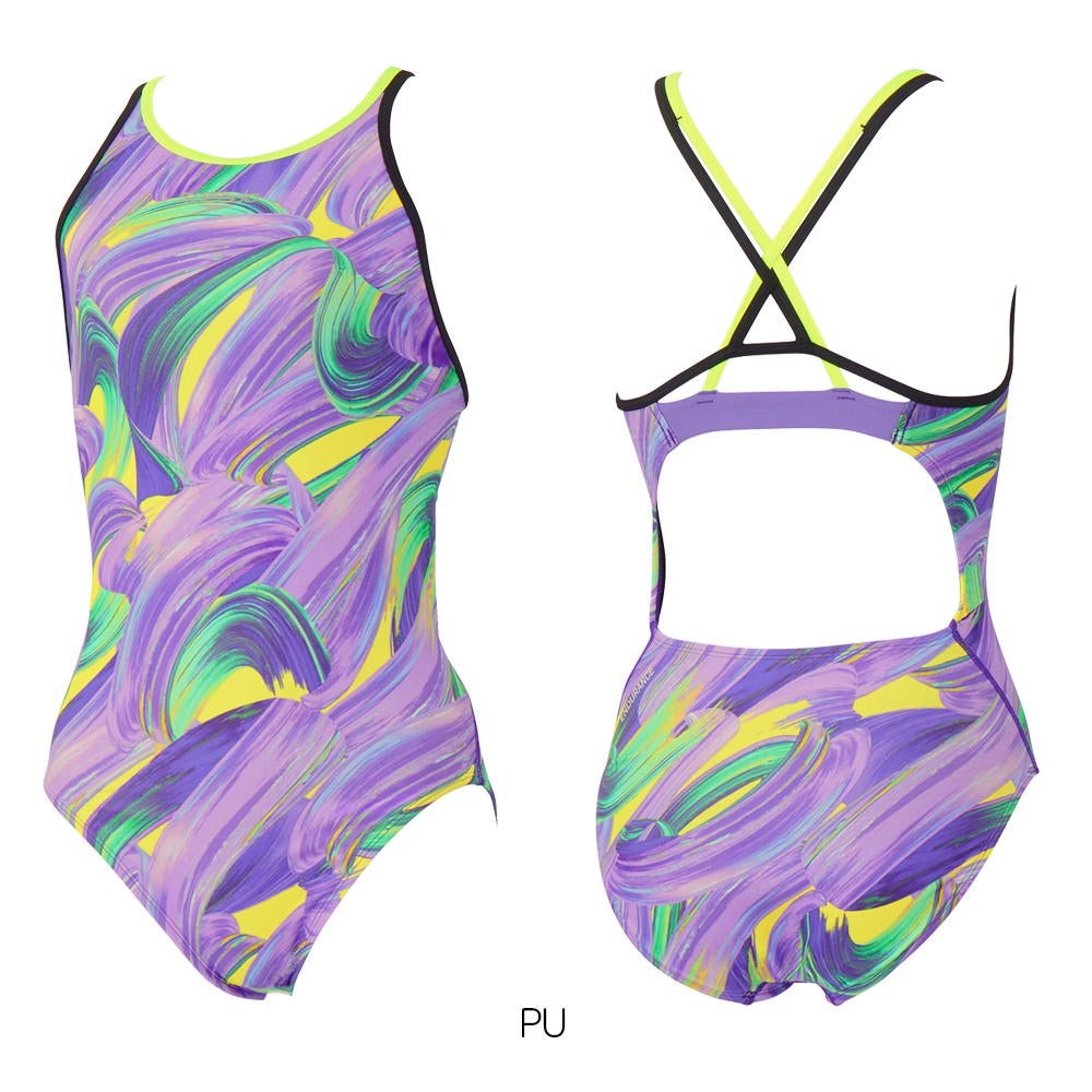 スピード SPEEDO 競泳水着 練習用水着 レディース ブラッシーシャドウターンズブリッジラインスーツ ENDURANCE ECO 競泳練習水着 2026年秋冬モデル STW02652