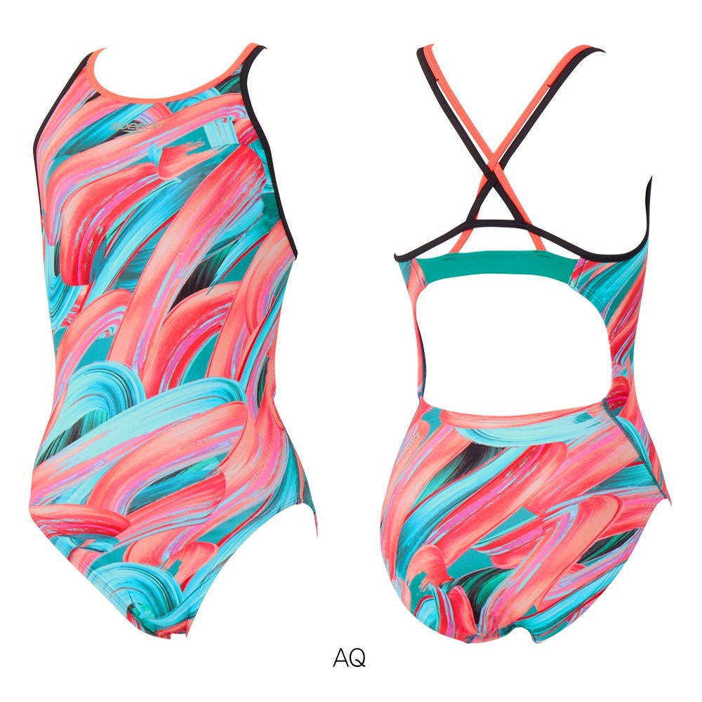 スピード SPEEDO 競泳水着 練習用水着 レディース ブラッシーシャドウターンズブリッジラインスーツ ENDURANCE ECO 競泳練習水着 2026年秋冬モデル STW02652