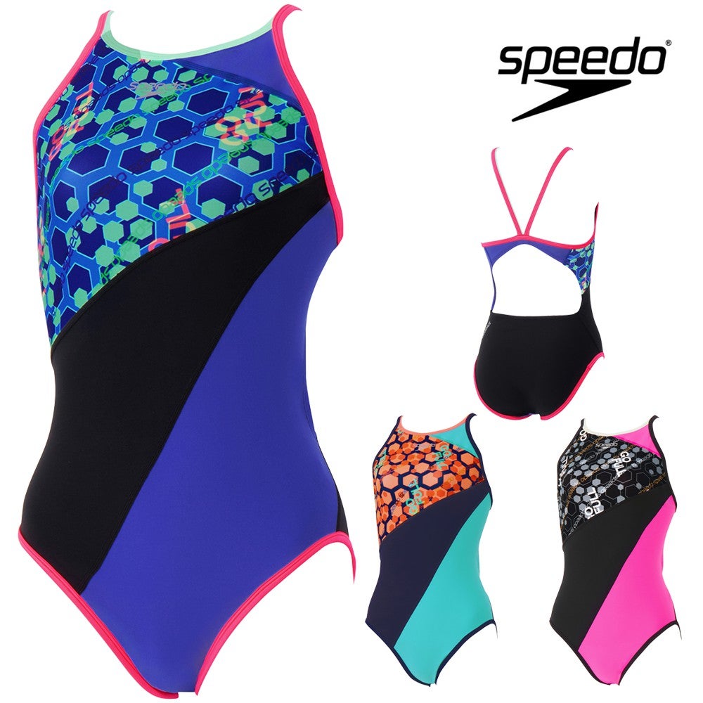 スピード SPEEDO 競泳水着 練習用水着 レディース ヘキサゴナルターンズスーツ ENDURANCE ECO 競泳練習水着 2026年秋冬モデル STW02656
