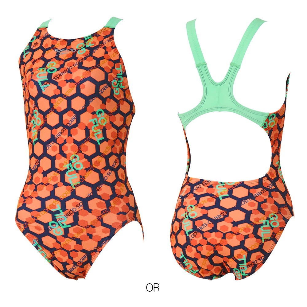 スピード SPEEDO 競泳水着 練習用水着 レディース ヘキサゴナルターンズワイドストラップスーツ ENDURANCE ECO 競泳練習水着 2026年秋冬モデル STW02657