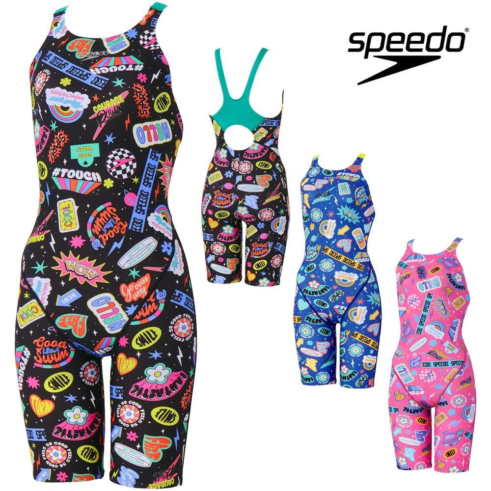 スピード SPEEDO 競泳水着 練習用水着 レディース カラフルアイコンズ