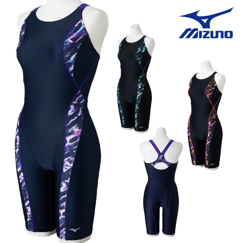 ミズノMIZUNOフィットネス水着レディースStrokeONEオールインワンパッド付き2026年春夏モデルN2JGD807