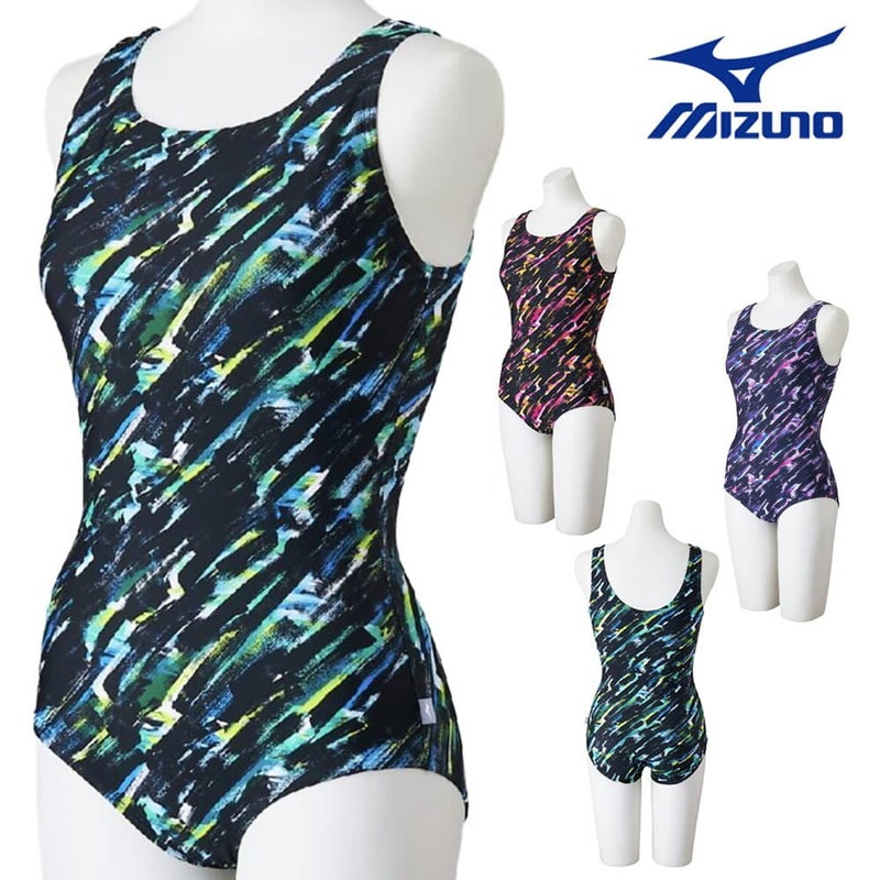 ミズノMIZUNOフィットネス水着レディースワンピースUバックパッド付き2026年春夏モデルN2JAD821