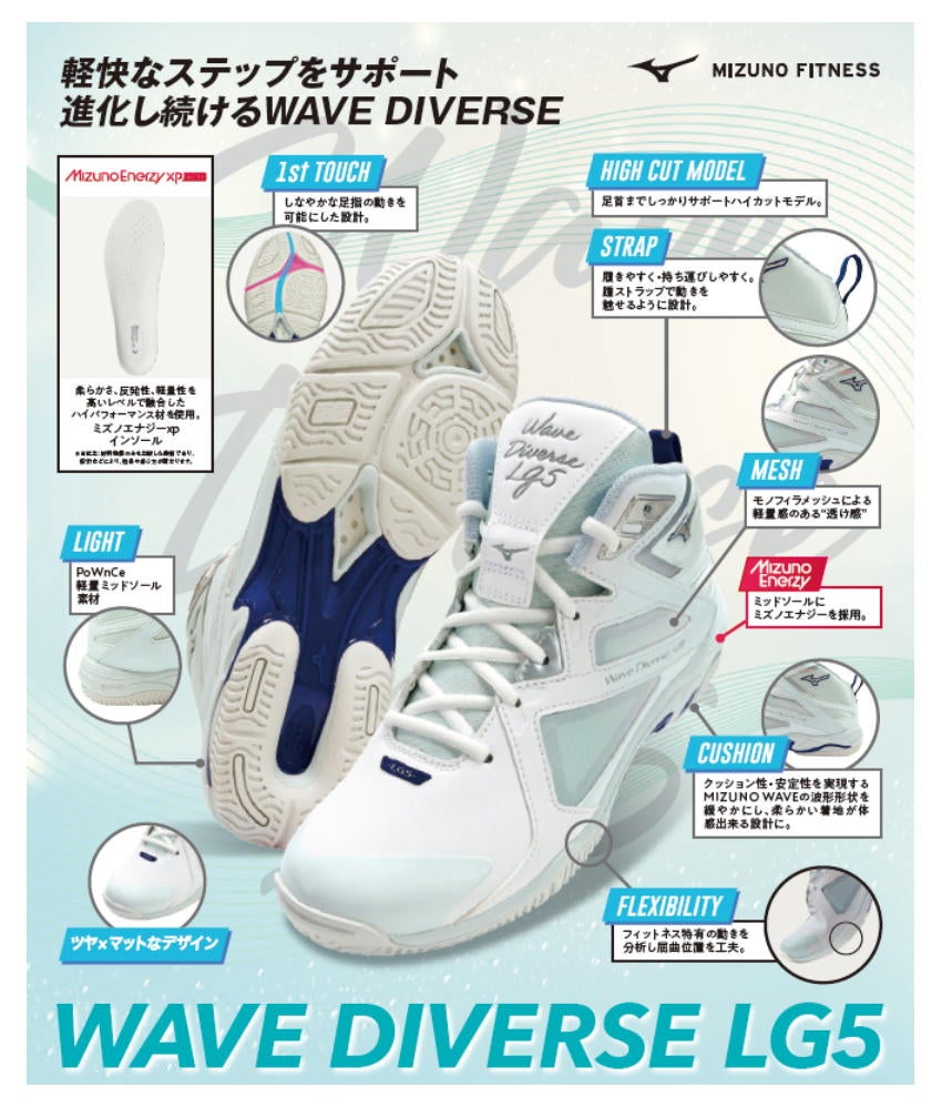 ミズノMIZUNOフィットネスシューズウエーブダイバースLG5WAVEDIVERSE2026年秋冬モデル限定カラー31GF2675-2
