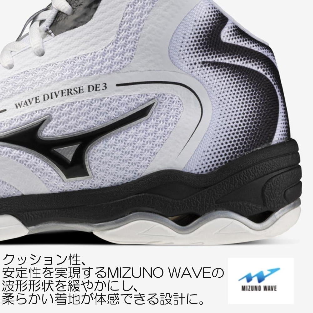MIZUNOミズノスタジオエクササイズ用フィットネスシューズユニセックスWAVEDIVERSEDE3ウエーブダイバースDE331GF2674