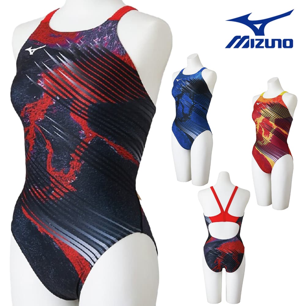 ミズノMIZUNO競泳水着練習用水着レディースエクサースーツミディアムカットEXERSUITSU-Fit競泳練習水着2026年春夏モデルN2MAD782