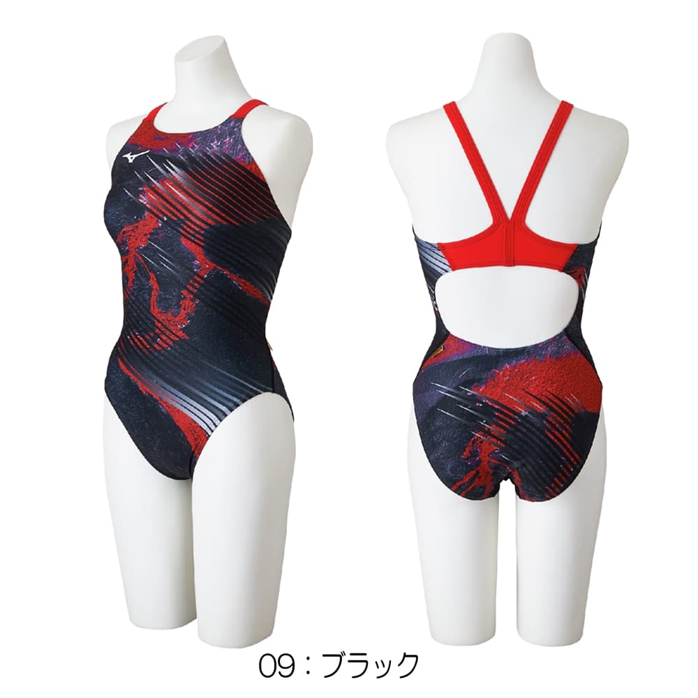 ミズノMIZUNO競泳水着練習用水着レディースエクサースーツミディアムカットEXERSUITSU-Fit競泳練習水着2026年春夏モデルN2MAD782