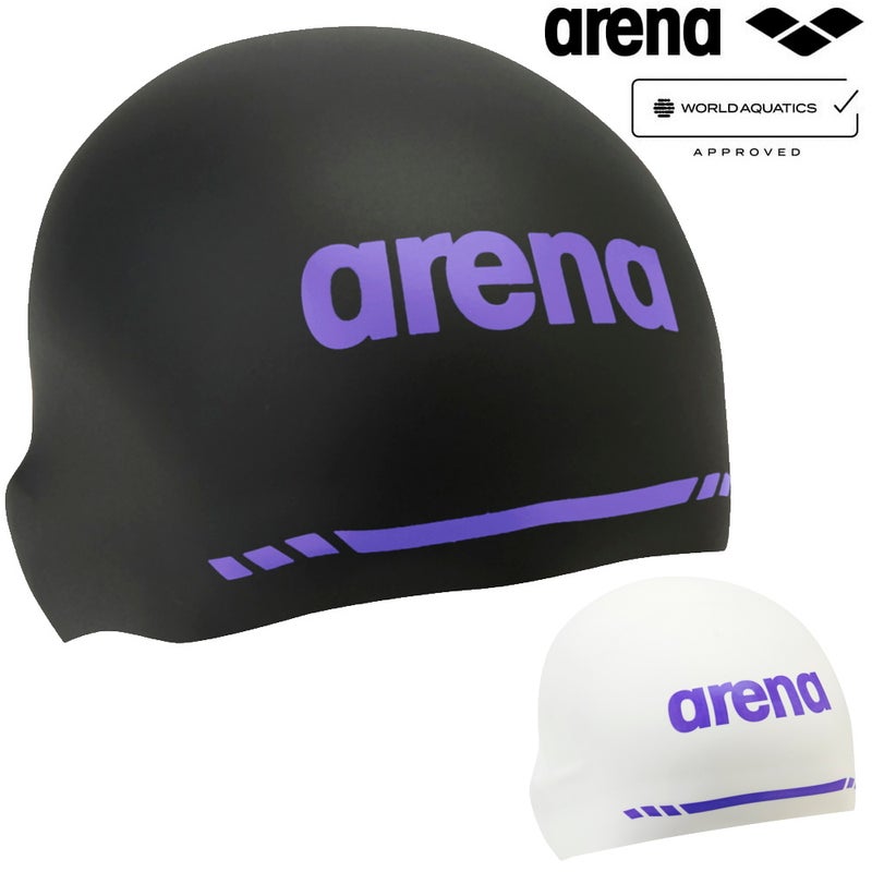 アリーナARENA水泳アクアフォースウェーブキャップレーシングシリコーンキャップソフトタイプWA承認モデルFINA承認競泳大会シリコンスイムキャップ水泳小物AS6SSC02UB