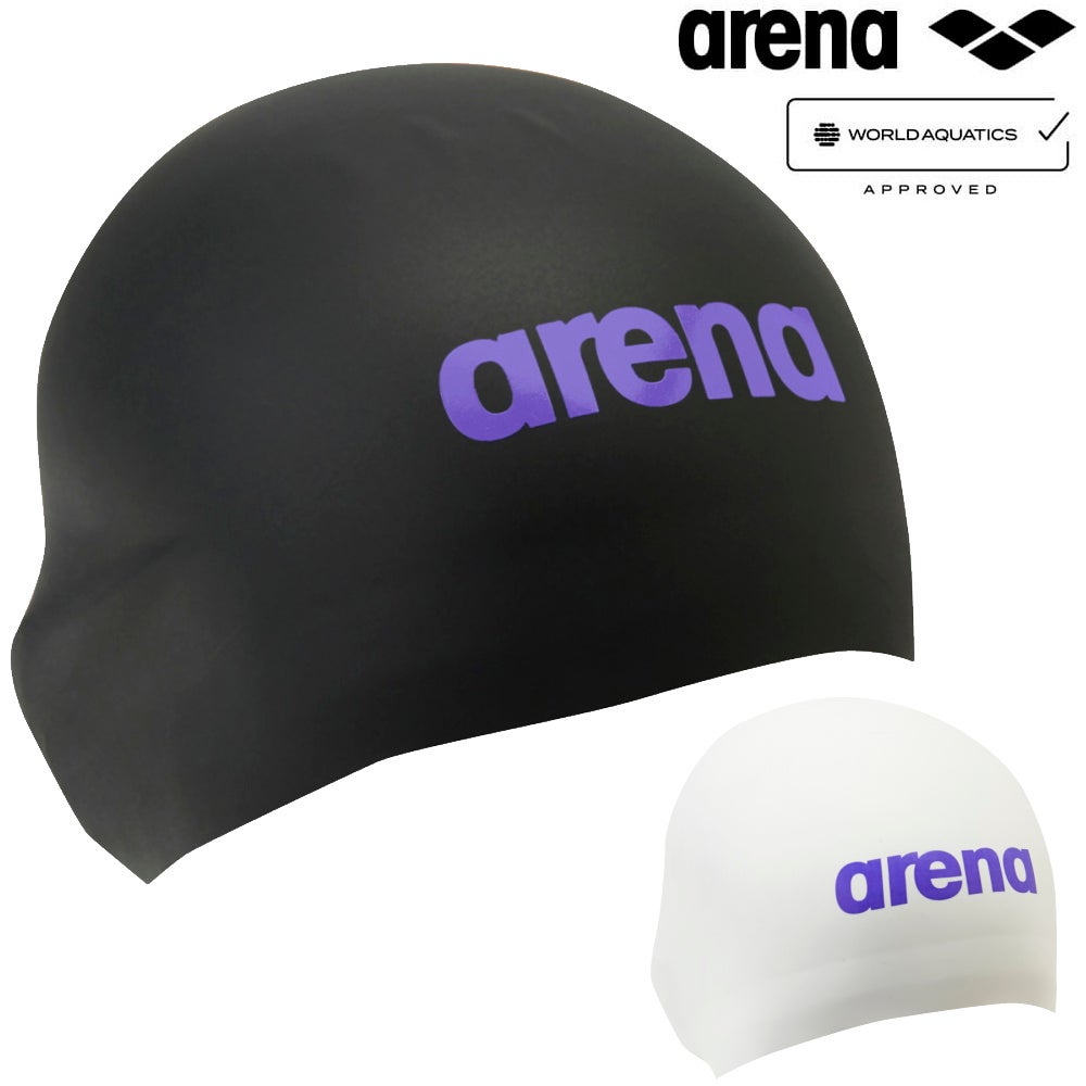 アリーナARENA水泳アクアフォースウェーブキャップレーシングシリコーンキャップソフトタイプWA承認モデルFINA承認競泳大会シリコンスイムキャップ水泳小物AS6SSC03UB