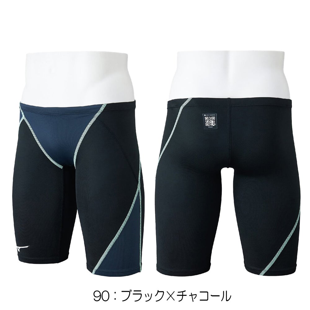 ミズノMIZUNO競泳水着メンズWA承認モデルGX・SONICSTREAMハーフスパッツ2025年秋冬モデルN2MBC525finaマークあり