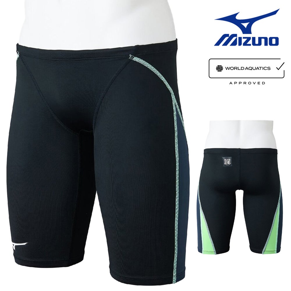 ミズノMIZUNO競泳水着メンズWA承認モデルGX・SONICSTREAMハーフスパッツ2025年秋冬モデルN2MBC526finaマークあり